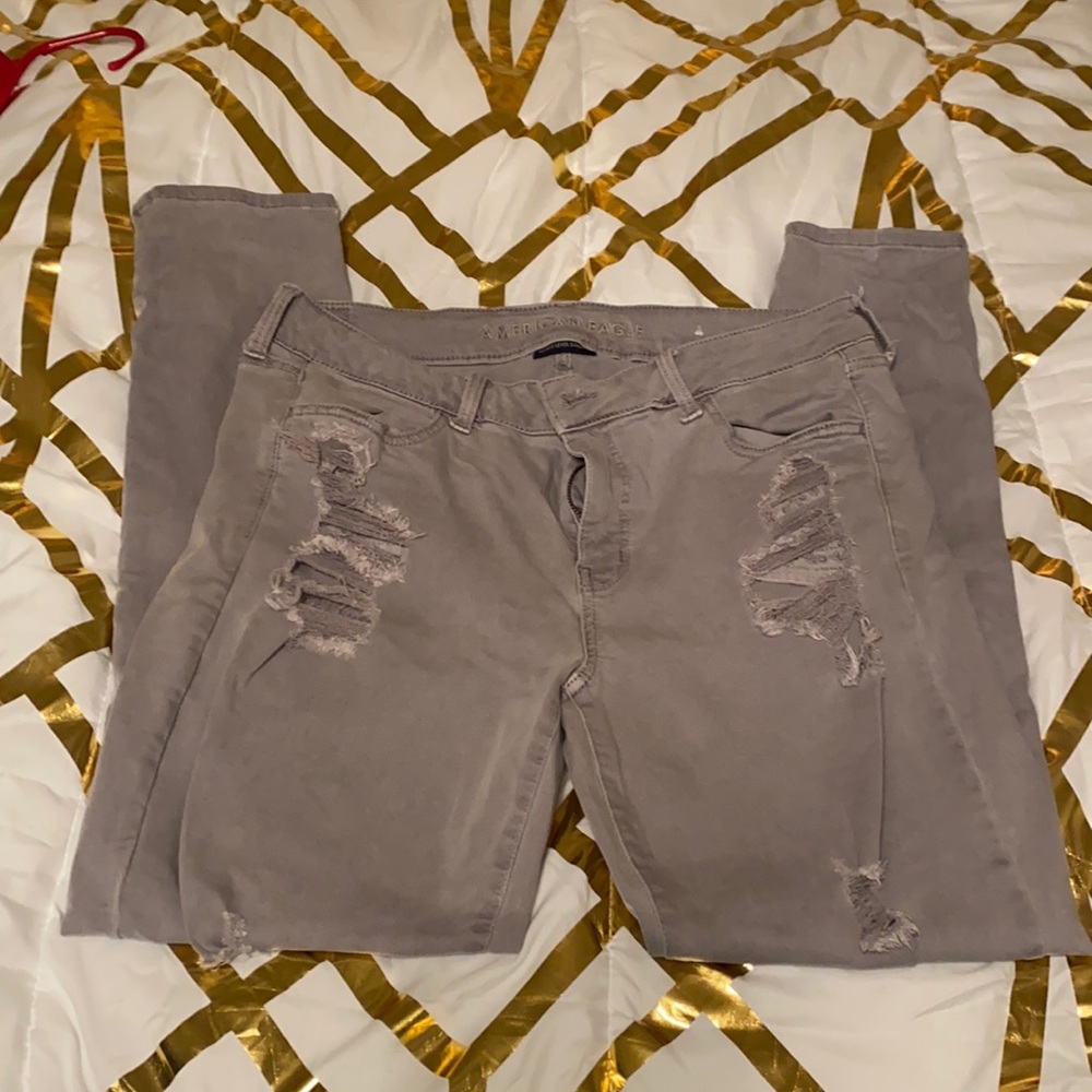 Gray American Eagle Jeans